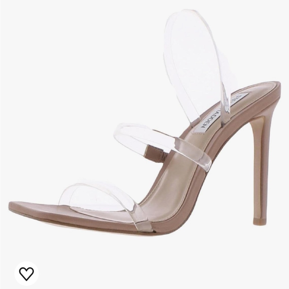 NWT Steve Madden Gracey Clear Heel Size 8.5